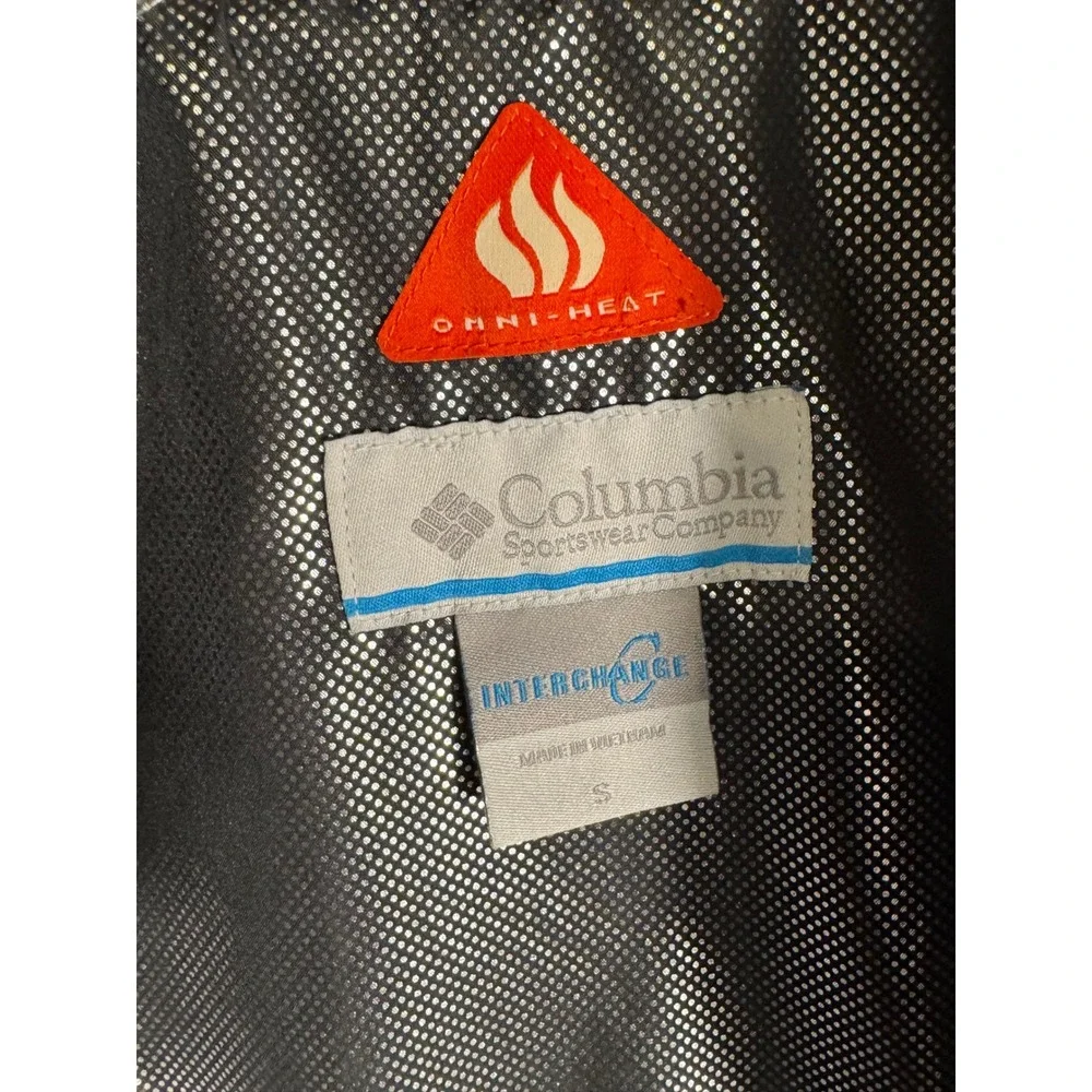 Columbia Interchange 3-in-1 Jacket Womens Small Pink Grey Omni-Heat Ski Puffer
